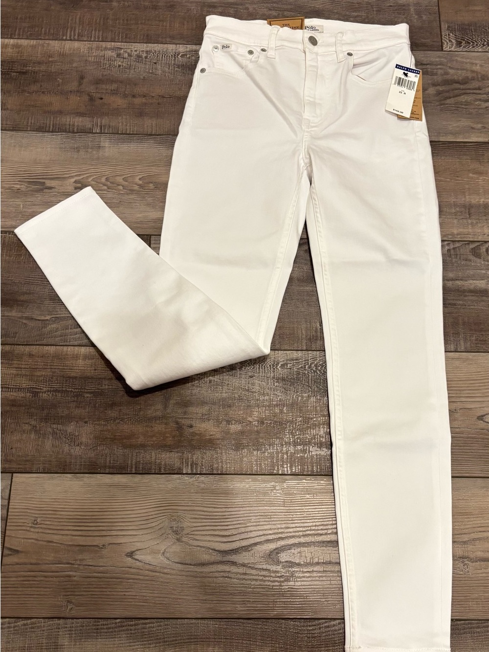 White Women's Slim Skinny Jeans POLO Ralph Lauren